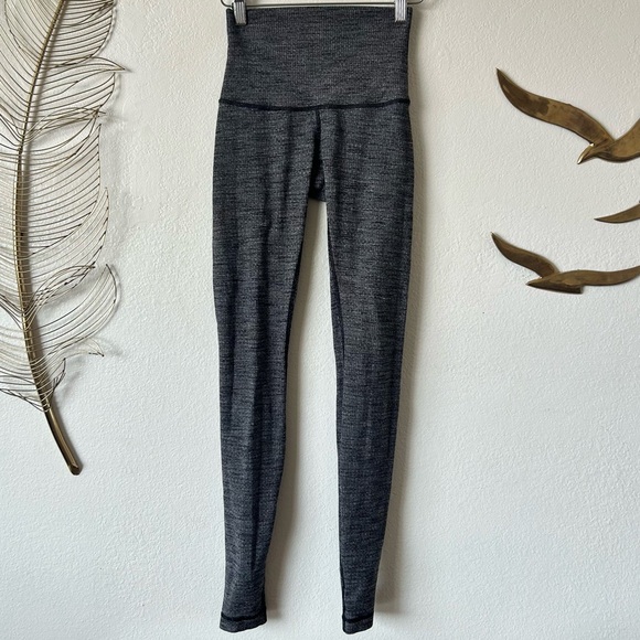 Lululemon high waisted wunder under herringbone leggings full length 28 in - Picture 2 of 3